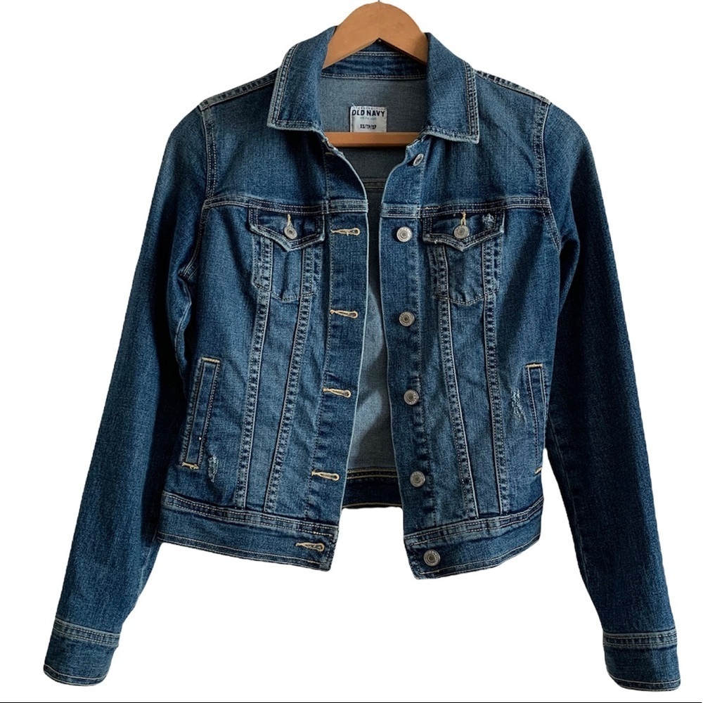 Old Navy Long Sleeve Button Down Denim Jacket Size XS